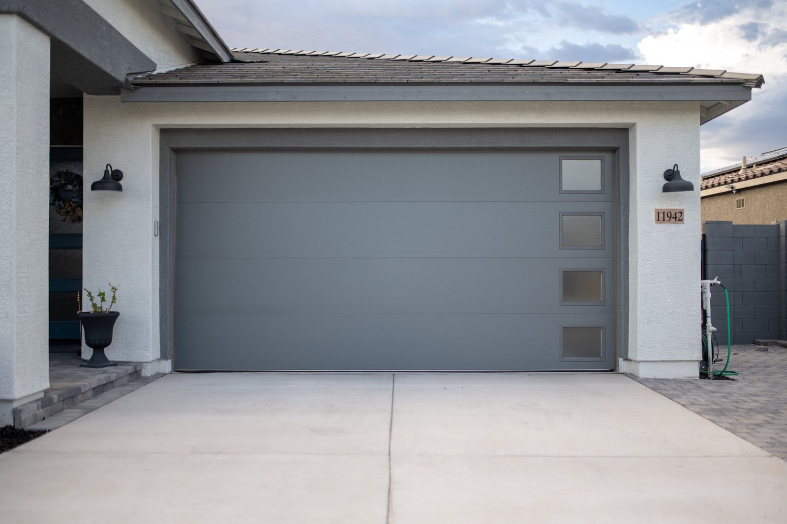 custom garage door.